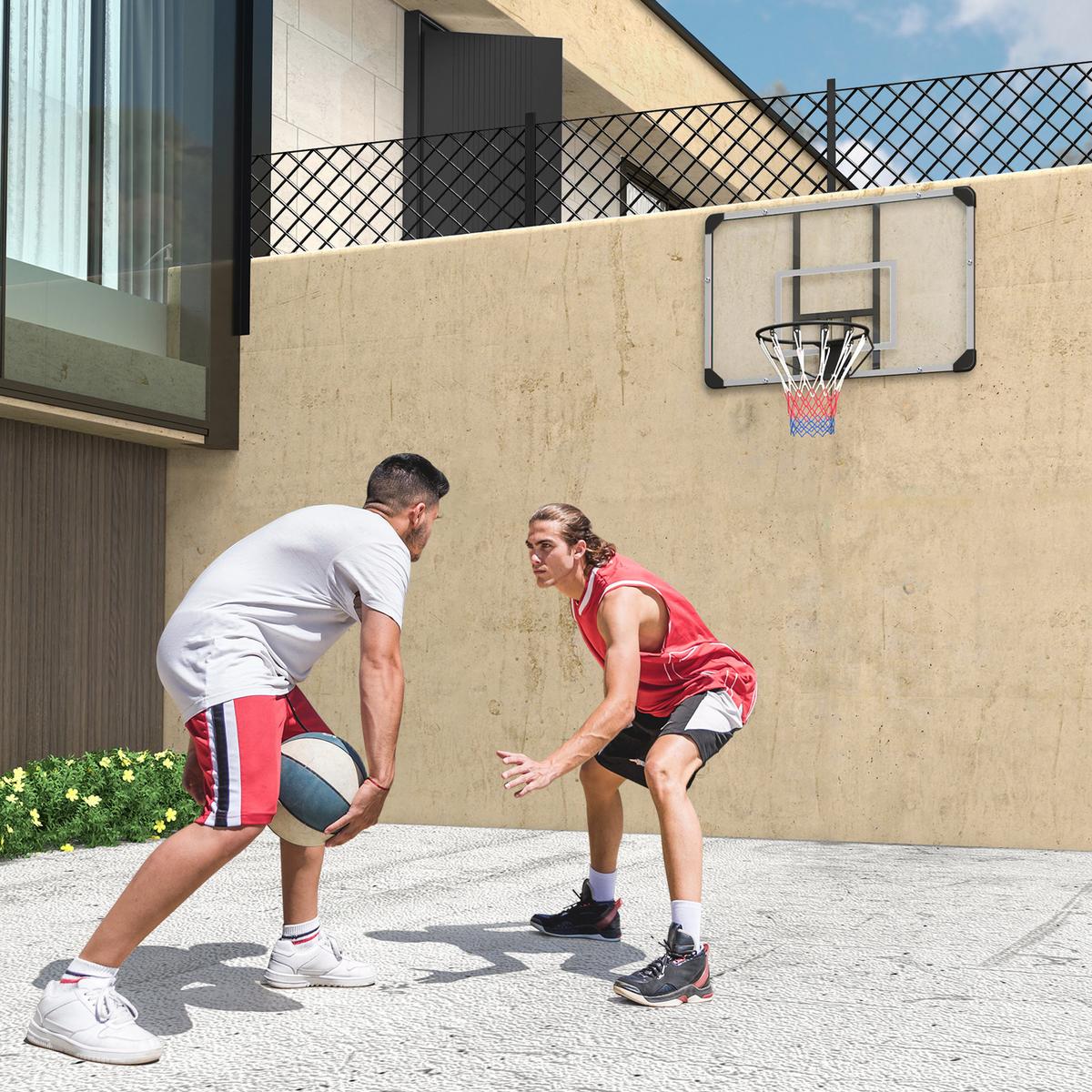 BASKETBALLKORB - Schwarz, Metall (61/113cm) - SPORTNOW