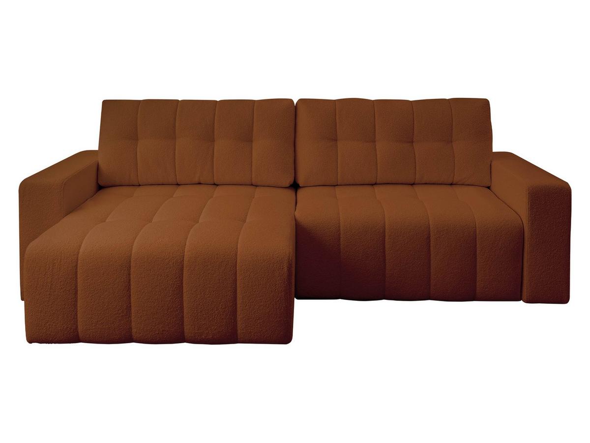 ECKSOFA Masone - Schwarz/Braun, Holz/Kunststoff (245/143cm) - MIRJAN24