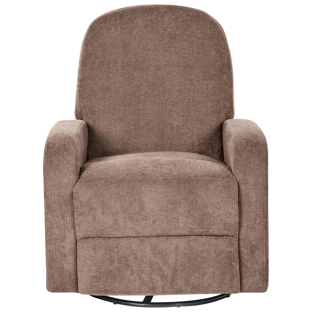SCHAUKEL-FERNSEHSESSEL drehbar Stoff Braun Febe - Braun, Textil (77/102/90cm) - Beliani