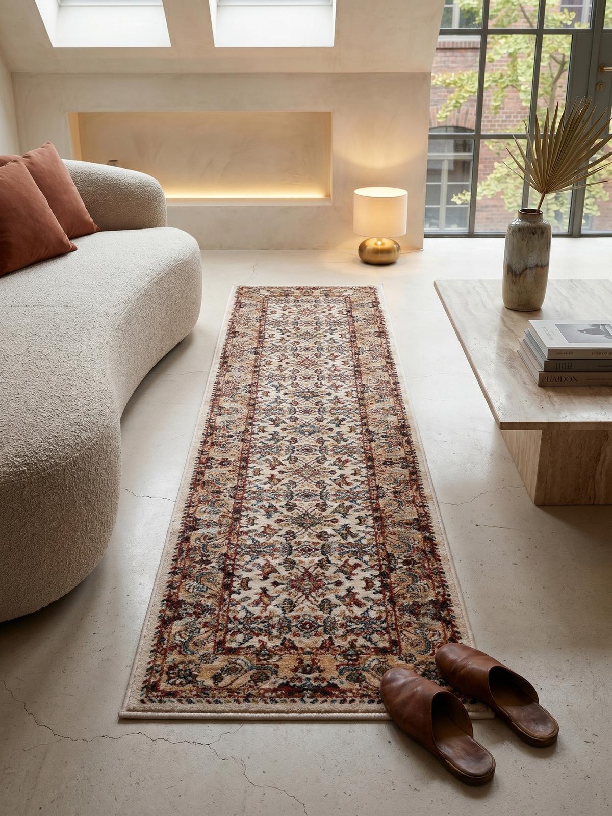 KURZFLORTEPPICH GLAZERT, orientalisch, Natur, 80 x 150 cm - Naturfarben, Textil (150/80cm) - KADIMA DESIGN