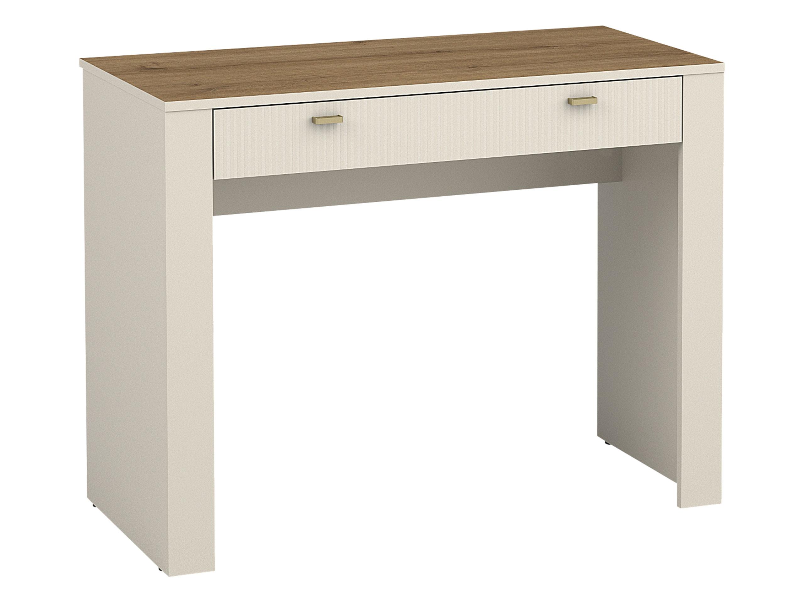 SCHREIBTISCH Mossa MO10 - Kaschmir/Goldfarben, Holzwerkstoff/Kunststoff (102/50/79cm) - MIRJAN24
