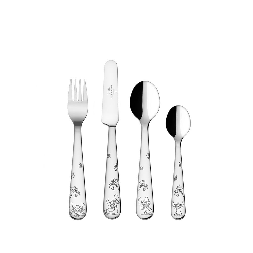 KINDERBESTECK-SET Disney Stitch silber - Silberfarben, Metall - Villeroy & Boch