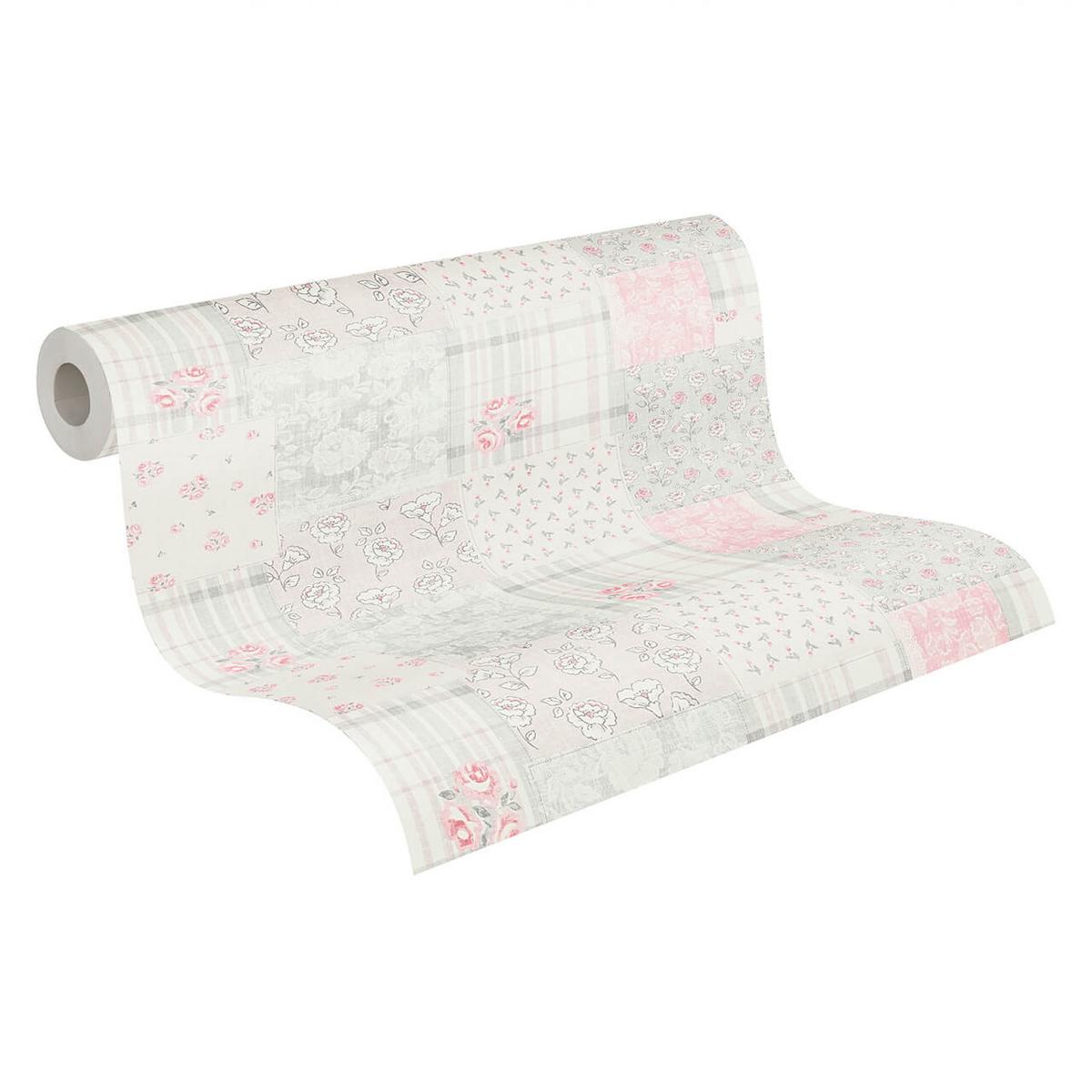 VLIESTAPETE Grau 53/1005 cm - Rot, Kunststoff/Textil (53/1cm) - KUNSTLOFT