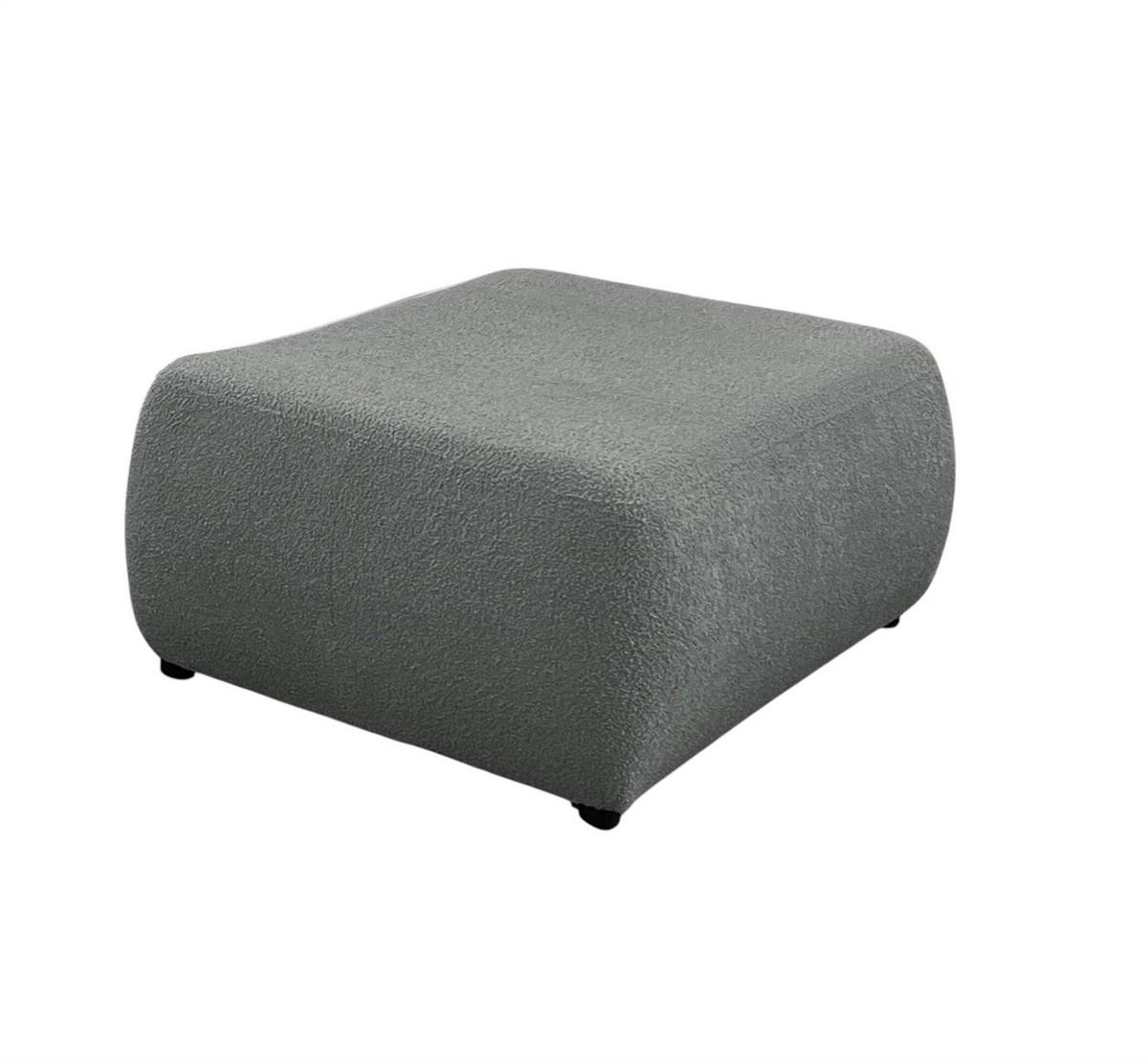 SCHLAFSOFA Anike Inkl. Polsterhocker - Dunkelgrau, Holzwerkstoff/Textil (240/78/110cm) - Fun Möbel