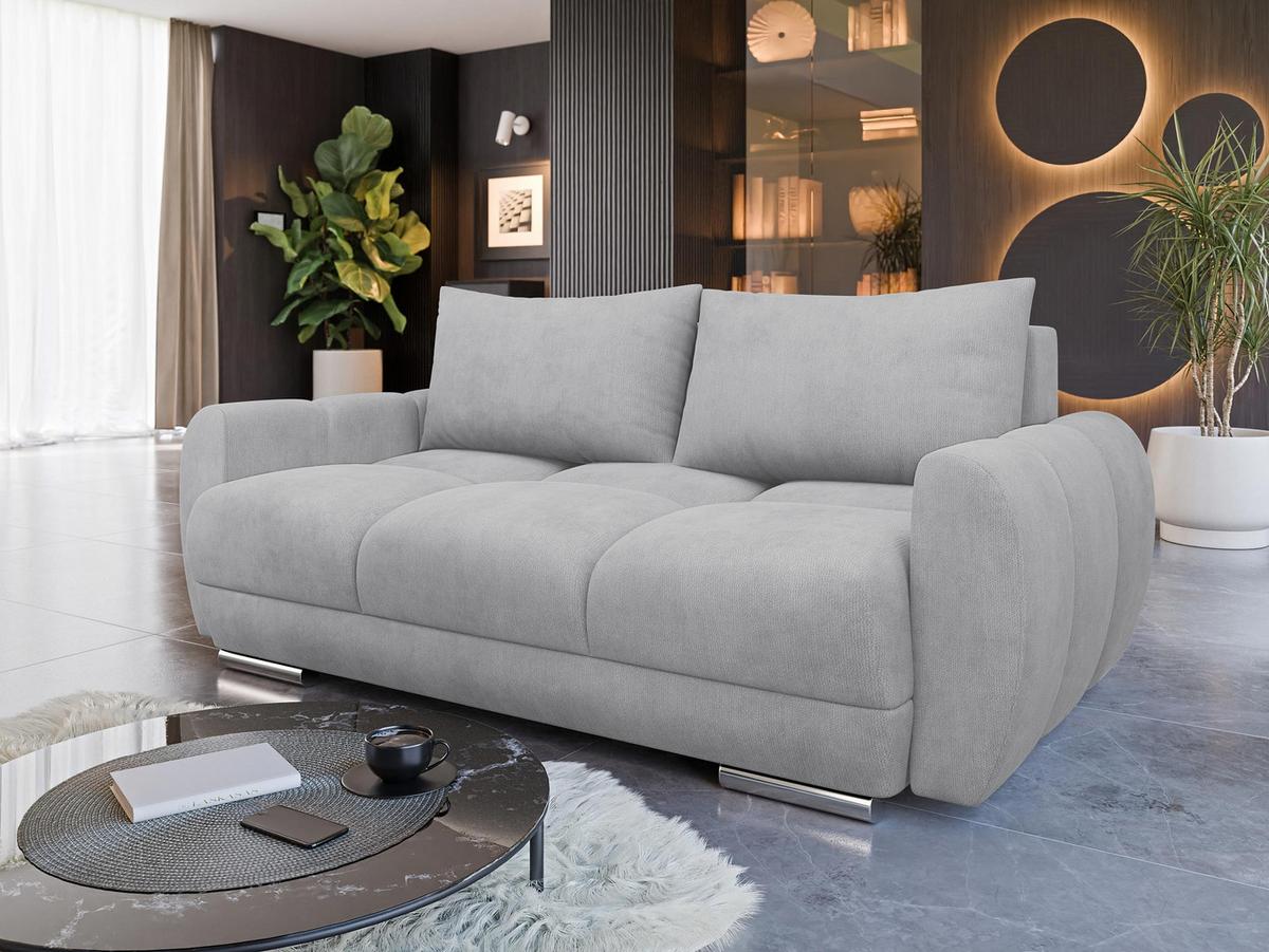SOFA Logo 2 - Silberfarben, Holz/Kunststoff (186/89/97cm) - MIRJAN24