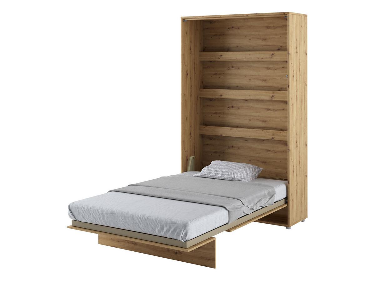 SCHRANKBETT Bed-Concept BC-02 120x200 mit zwei LED-Lampe - Eiche Artisan/Grau, Holz/Holzwerkstoff (120/200cm) - MIRJAN24