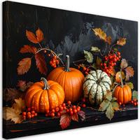 LEINWANDBILD Natur und Botanik 100x70cm - Orange, Textil (100/70cm) - Feeby