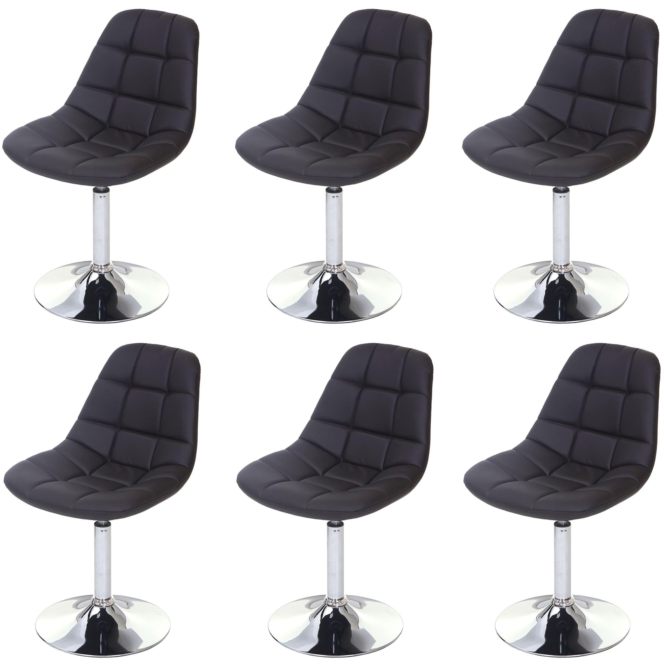 ESSZIMMERSTUHL Braun 6er-Set - Braun, Textil (47/84/50cm) - MCW