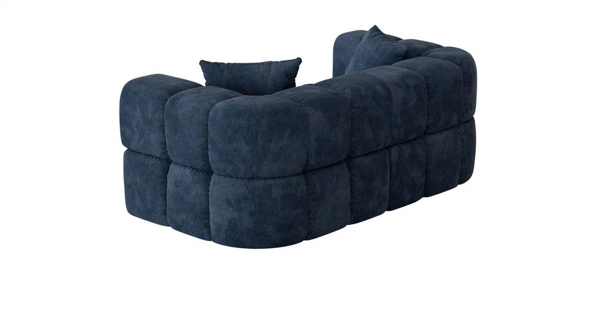SOFA 2-sitzer Vega - Blau, Holzwerkstoff/Textil (200/77/103cm) - Fun Möbel