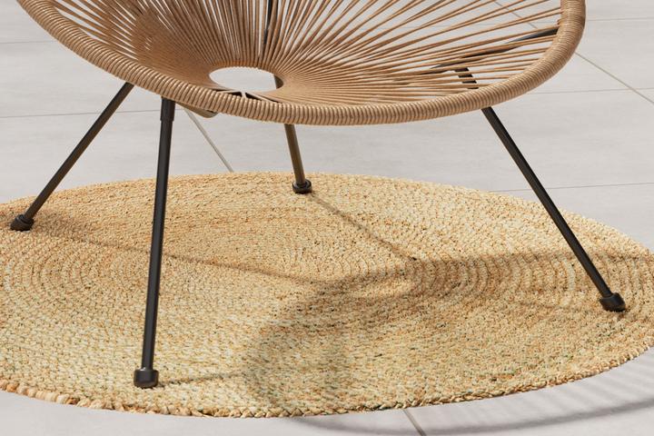 Relaxsessel Gartensessel 4 Beine Schwarz Stahl stapelbar