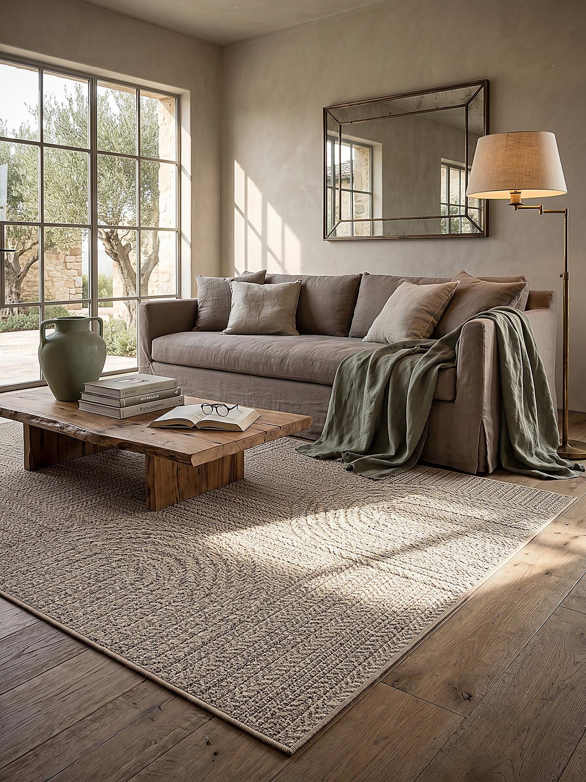 FLACHWEBTEPPICH Geometrisch CORDEV Polypropylen Natur 160 x 230 cm - Beige, Textil (160/230cm) - KADIMA DESIGN