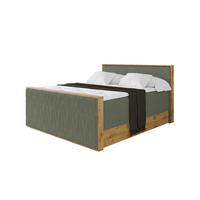 BOXSPRINGBETT LOLLI9 -Z-KING 120x200 - H3/H4 Olivgrün - Olivgrün, Holzwerkstoff (120/200cm) - ALTDECOR
