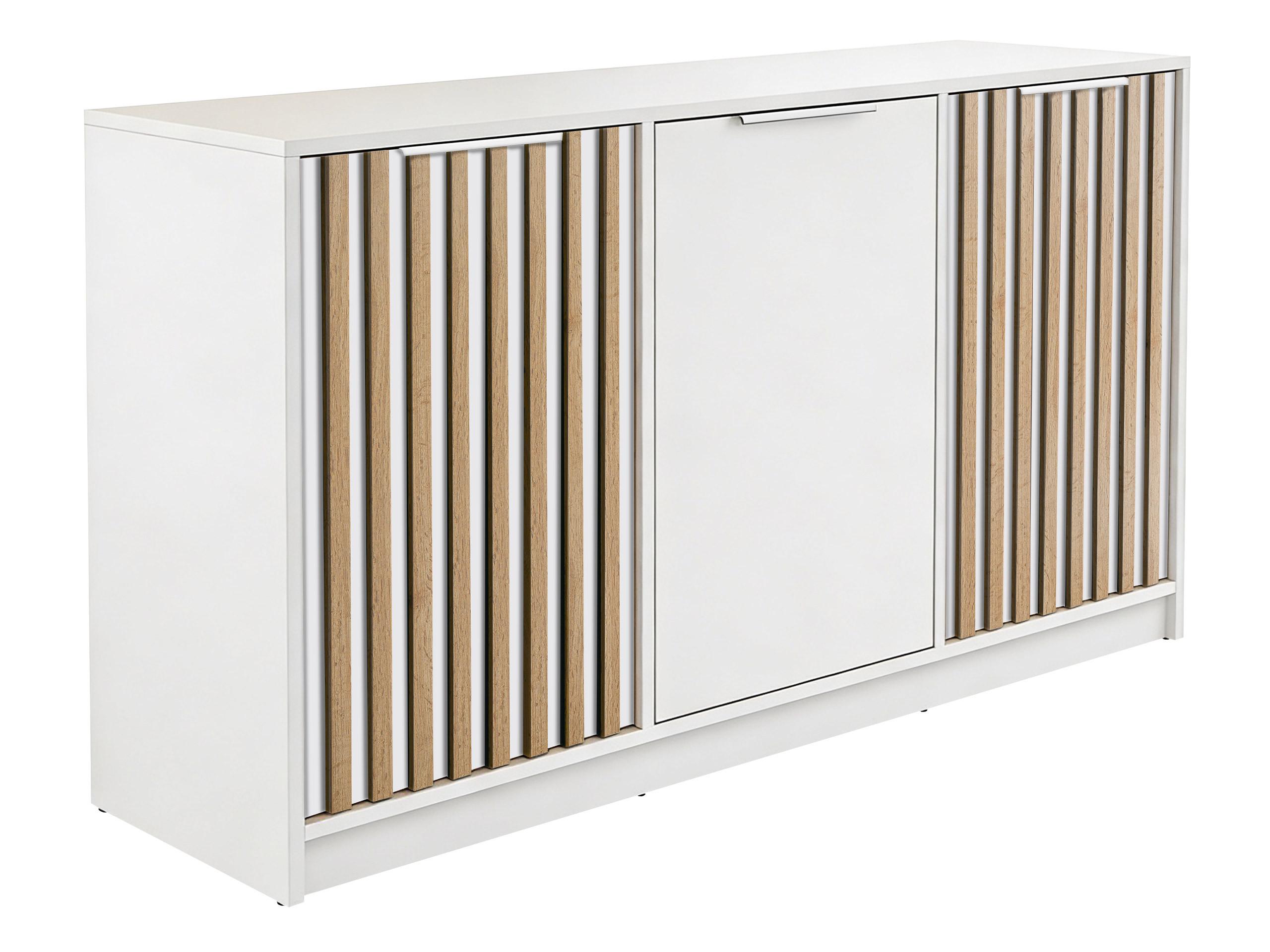 KOMMODE Bali Lux 3D - Eichefarben/Weiß, Holzwerkstoff (138/82/41cm) - MIRJAN24