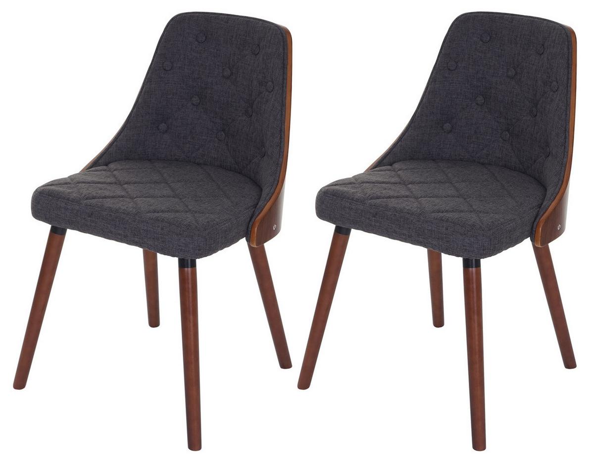 ESSZIMMERSTUHL Grau 2er-Set - Grau, Textil (50/82/53cm) - MCW