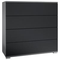 KOMMODE Pavos Schwarz matt - Schwarz, Holzwerkstoff (76/76/35cm) - Vladon