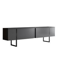 TV-MÖBEL luxe Schwarz - Anthrazit, Holzwerkstoff (180/50/30cm) - Calicosy