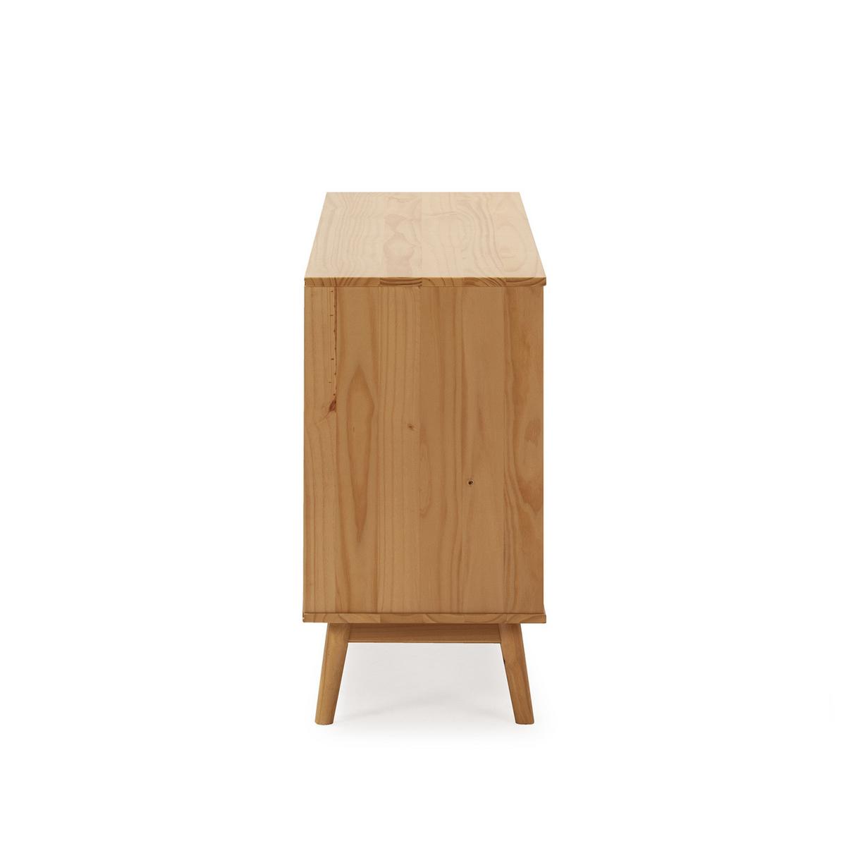 SIDEBOARD Bruce 3 Schubladen 2 Türen - Wildeiche, Holz (140/76/40cm)