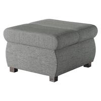 POLSTERHOCKER Bangkok Klein - Silberfarben, Holz/Kunststoff (60/39/60cm) - MIRJAN24