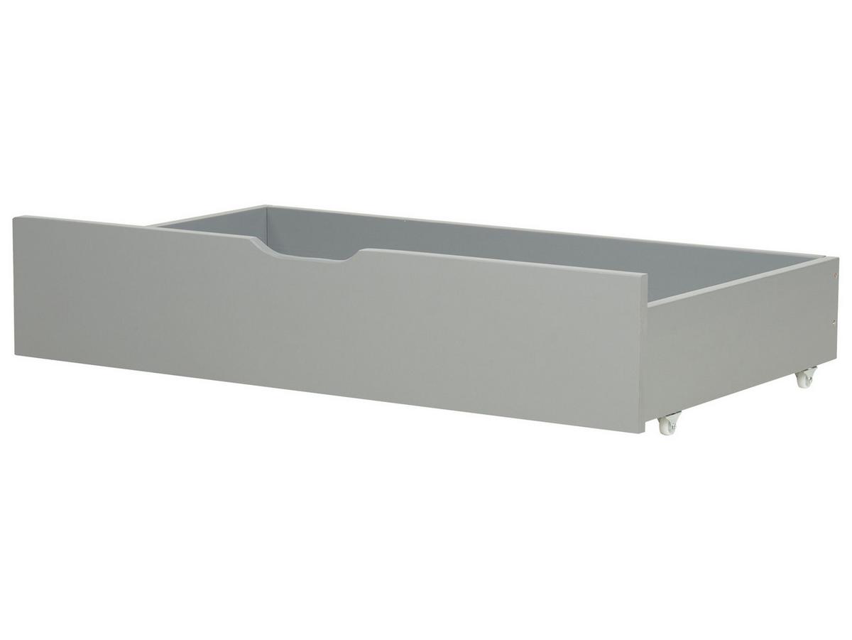 BETTSCHUBLADE 2er set Grau Rumilly - Grau, Holz - Beliani