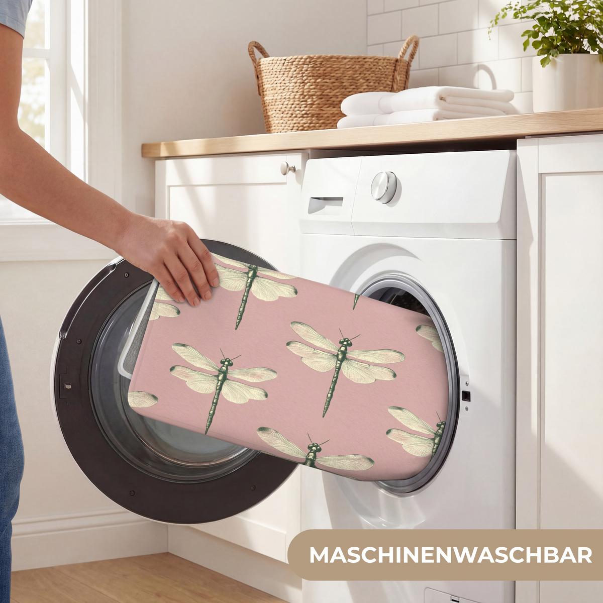 BADEMATTE Lillibells - Muster - Rosa 90x60 cm - Rosa, Textil (90/60cm) - OnlyWow