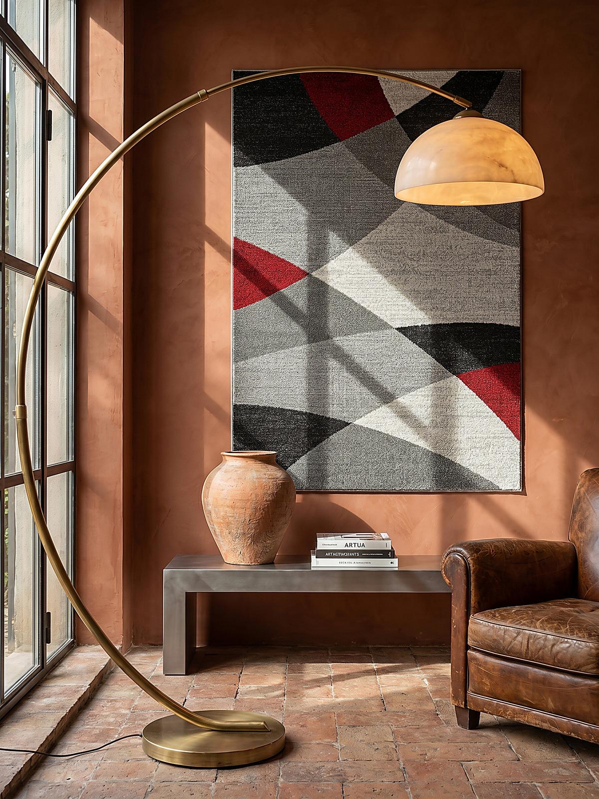TEPPICH Niederflor Abstrakt THUR Polypropylen Grau 80 x 140 cm - Grau, Textil (80/140cm) - KADIMA DESIGN