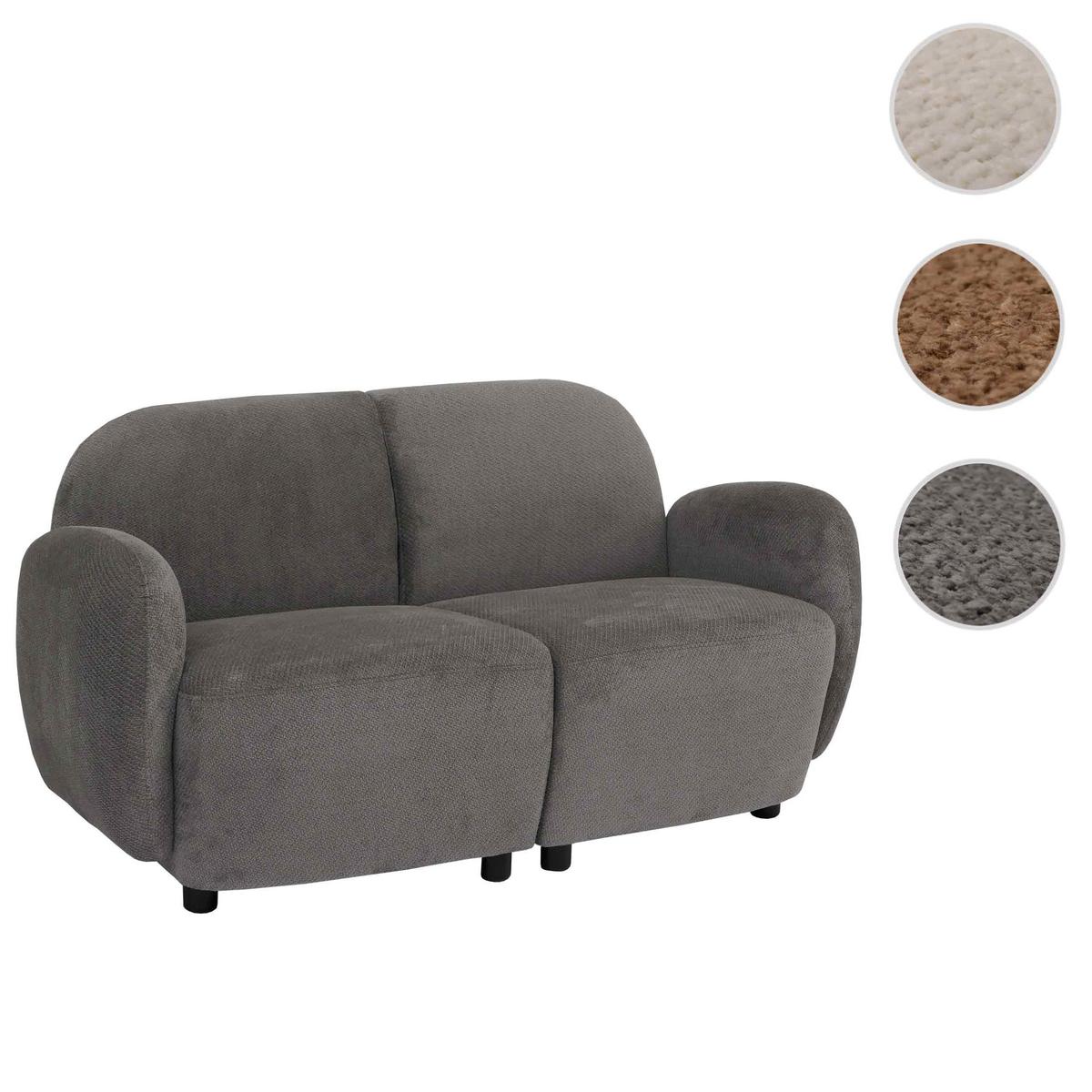 2ER-SOFA Cremeweiß - Creme, Textil (148/77/79cm) - MCW
