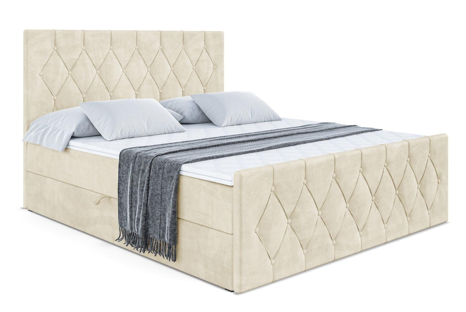 BOXBETT VELANTO-Z - 140 x 200 - H4 - Beige - Beige, Holzwerkstoff (140/200cm) - ALTDECOR