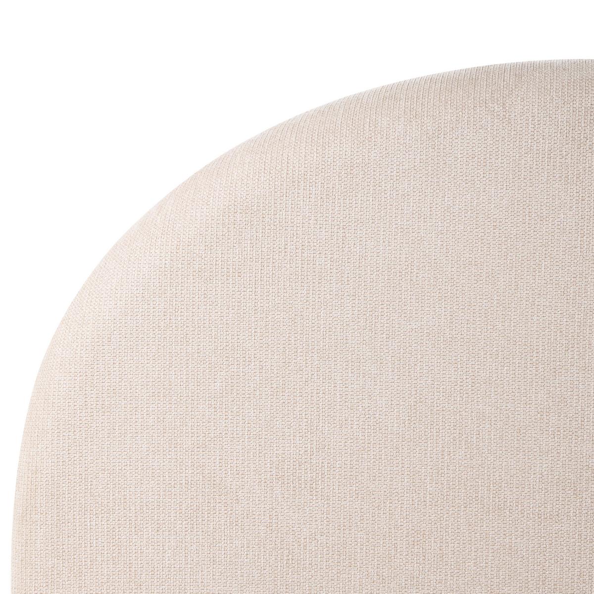 BETT mit Stauraum 180/200 Stoff Hellbeige Grasse - Beige, Textil (180/200cm) - Beliani