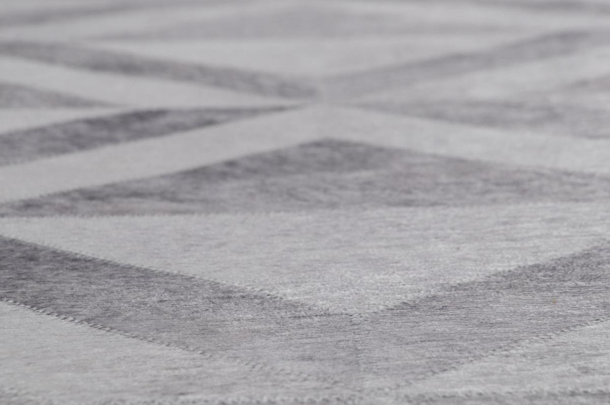KURZFLORTEPPICH Serena 70x140 cm - Grau, Textil (70/140cm) - Gino Falcone
