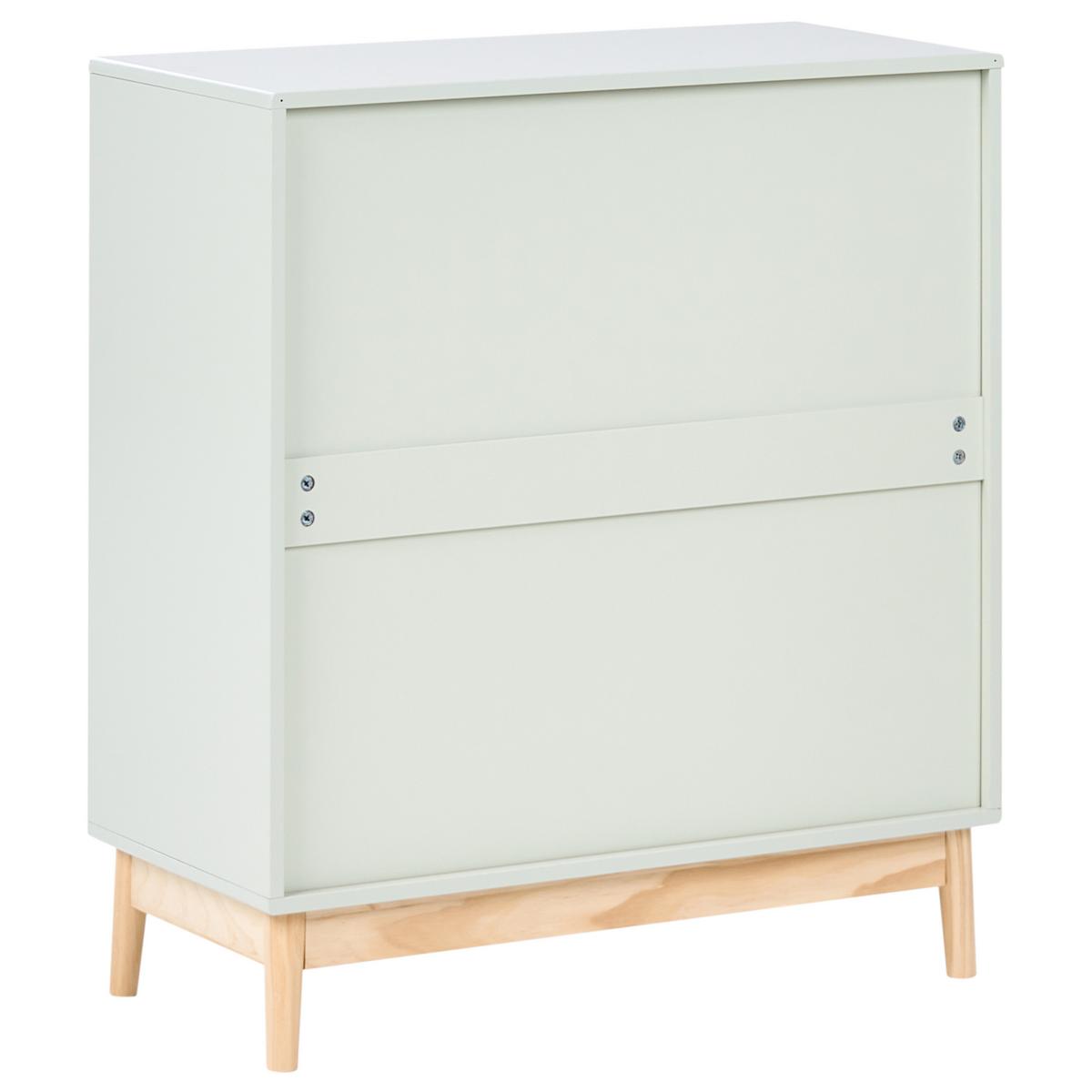 WICKELKOMMODE QUILPIE Hellgrün - Hellgrün, Holzwerkstoff (80/102/50cm) - Beliani