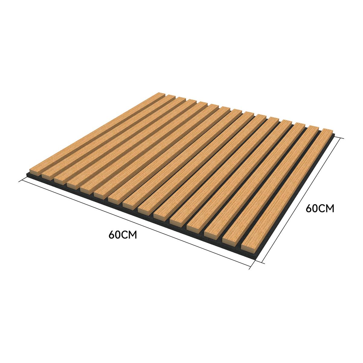 AKUSTIK WANDPANEEL-SET Vang 4-TLG. II - Sonoma Eiche, Holzwerkstoff/Kunststoff (60/60/2.1cm) - NEU.HOLZ