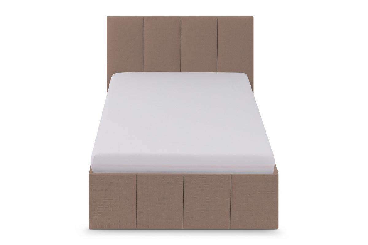 POLSTERBETT Dalas Sahara 100 x 200 x 40 cm Bettkasten Mit hochwertiger Matratze H3 (bis 120 kg) und Lattenrost - Sahara, Holz (100/200cm) - Halmon Schlafkomfort Betten 