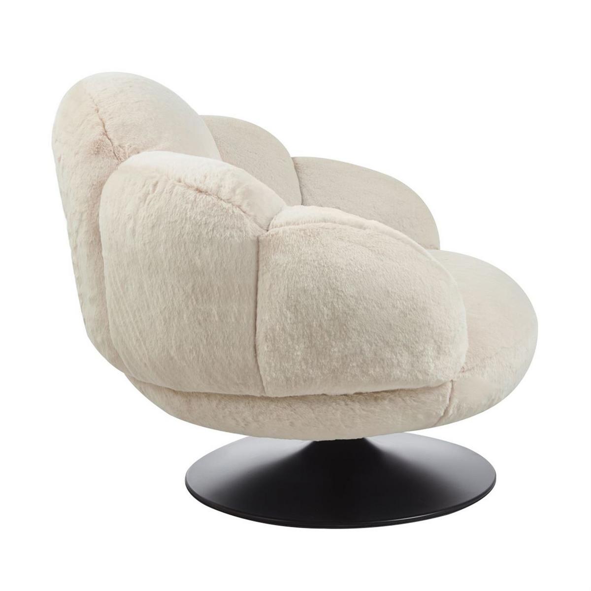 GEMÜTLICHER Polstersessel POPPY - Beige, Textil (98/82/50cm) - Lookway
