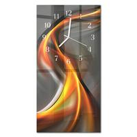 WANDUHR aus Glas 30x60 cm - Abstraktion - Multicolor, Glas (30/60/0.4cm) - TULUP