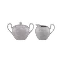 MILCH- & ZUCKER-SET Amina Silbergrau 2-tlg. - Grau, Keramik (1/2cm) - Seltmann Weiden