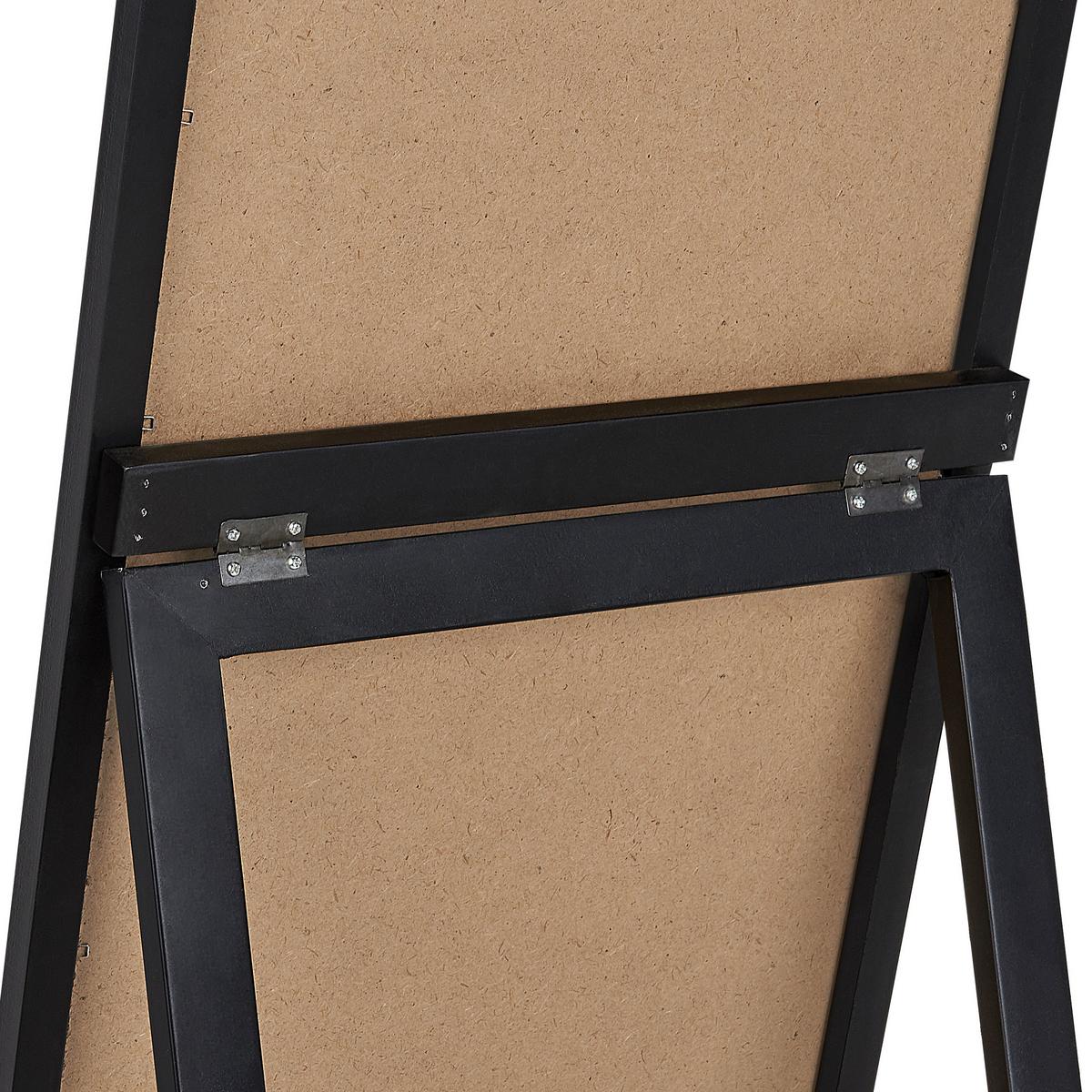 STEHSPIEGEL schwarz 40/150 cm Chatillon - Schwarz, Holzwerkstoff (40/150/60cm) - Beliani