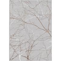 KURZFLORTEPPICH Abstrakt KAVALA Polyester Grau 160 x 230 cm - Grau, Textil (160/230cm) - KADIMA DESIGN