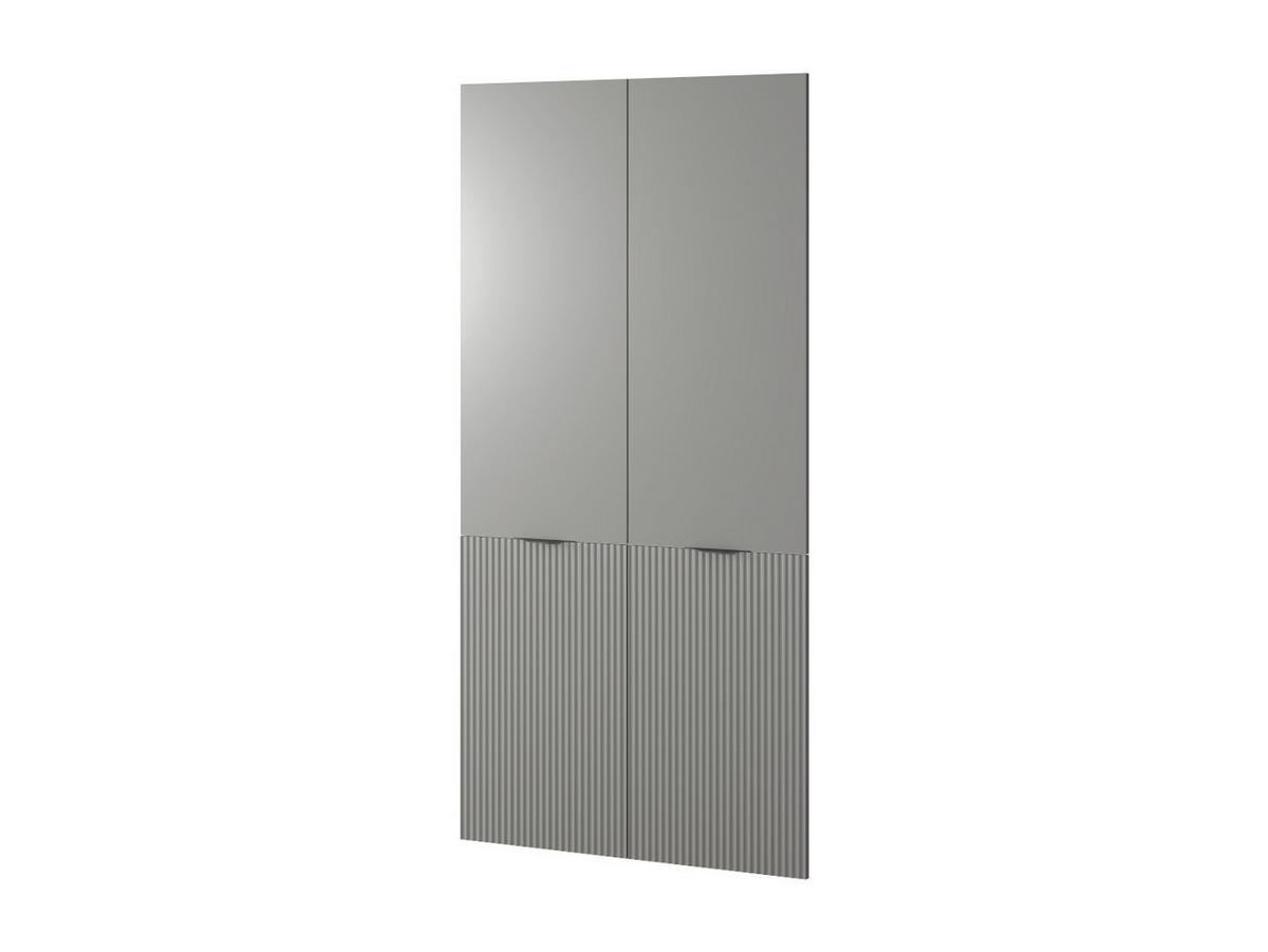 DREHTÜRENSCHRANK ATELIO 303/200/51 cm Modern Kleiderschrank 6-türig Grau - Grau, Holzwerkstoff (303/200/51cm) - MASSENO