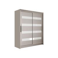 SCHWEBETÜRENSCHRANK Westa IV - Kaschmir/Silberfarben, Holzwerkstoff/Metall (150/200/58cm) - MIRJAN24