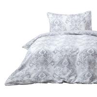 WENDEBETTWÄSCHE Toile-De-Jouy - Grau, Textil (135/200cm) - Homescapes