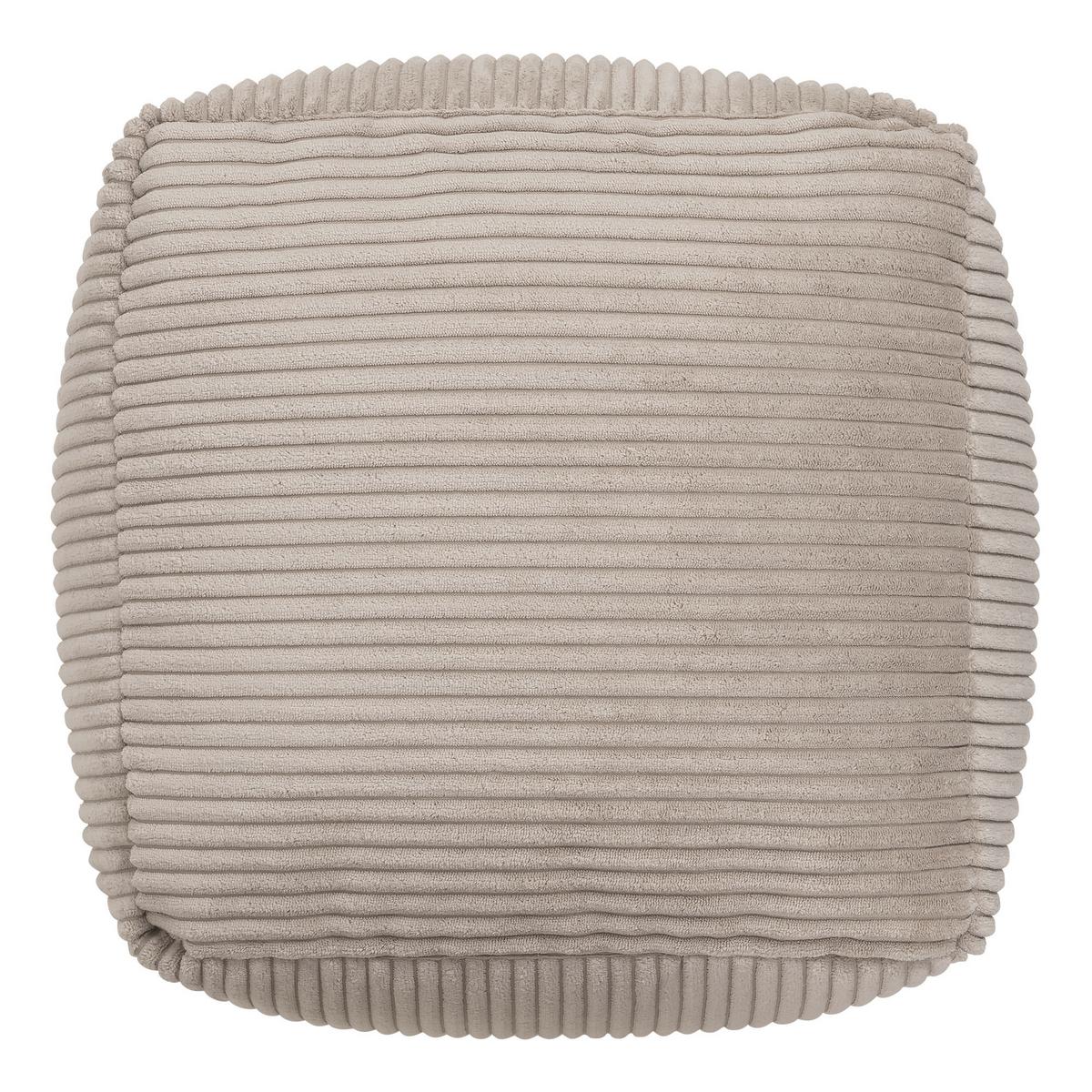 SITZPOUF Amara - Beige, Textil (40/24/40cm) - icon