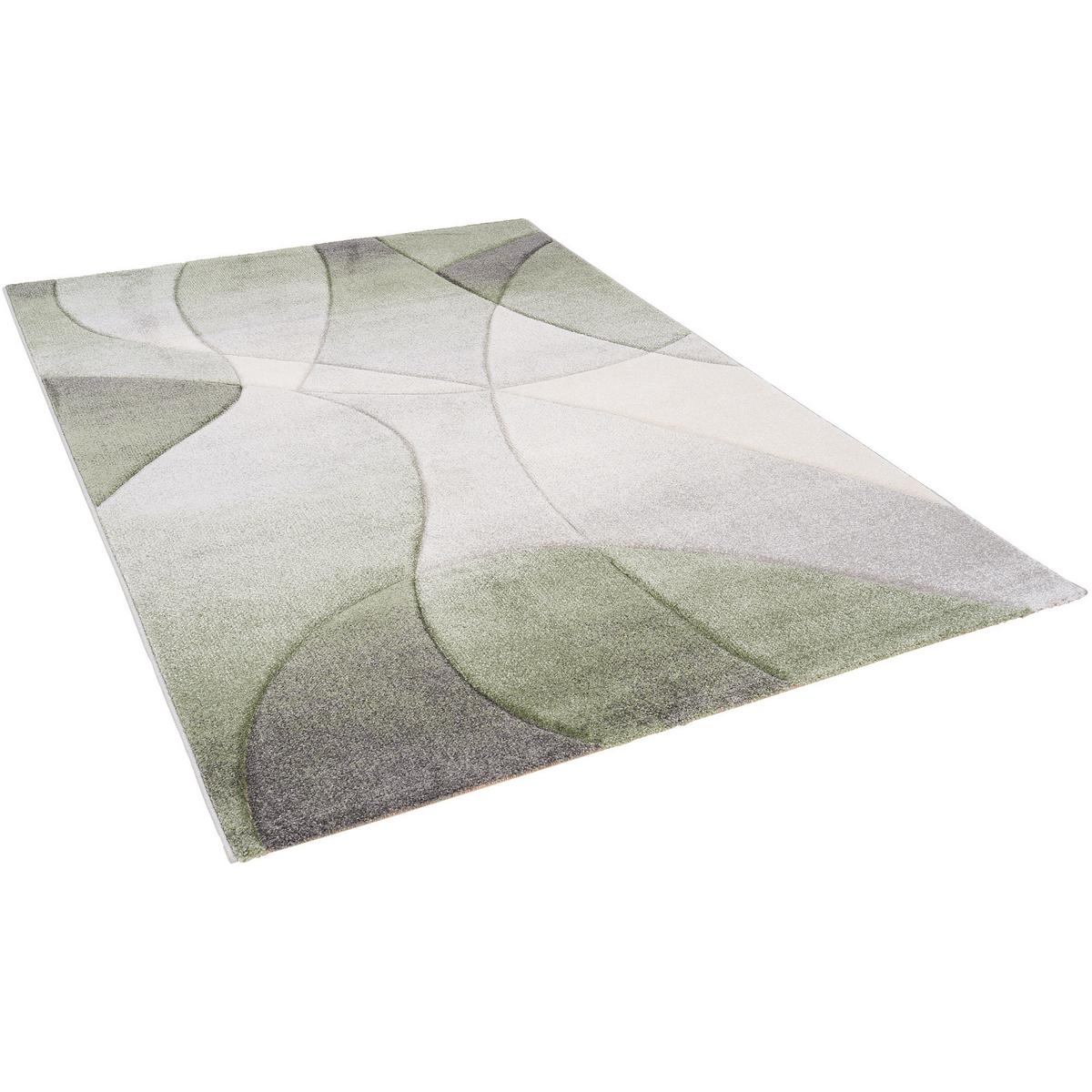 DESIGNER TEPPICH MAUI MODERN - Grün, Textil (120/170cm) - Pergamon