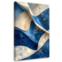 LEINWANDBILD Abstraktion 40x60cm - Blau, Textil (40/60cm) - Feeby