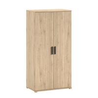 KLEIDERSCHRANK Keelia Eiche Melamin 2 trg Stauraum - Eichefarben, Kunststoff (101/199/59cm) - 58aufmkessel