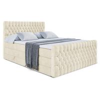 BOXSPRINGBETT SERENE-Z KING - 140 x 200 - H3/H4 - Beige - Beige, Holzwerkstoff (140/200cm) - ALTDECOR