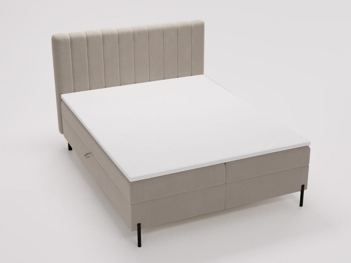 BOXBETT Primavera 160x200 Beige - Beige, Holz/Textil (160/200cm) - Graingold