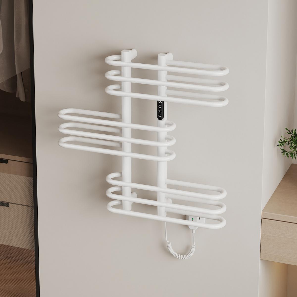 HEIZKÖRPER Elektrisch Weiß 70/66/16,5 cm - Weiß, Metall (66/66/16.5cm) - EMKE