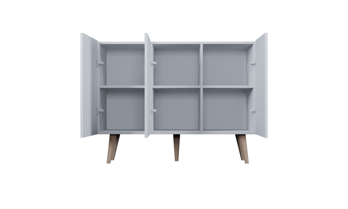 KOMMODE Toronto 39,9/95,5/120 - Weiß, Holzwerkstoff (40/96/120cm) - RAUMHIRSCH FURNITURE