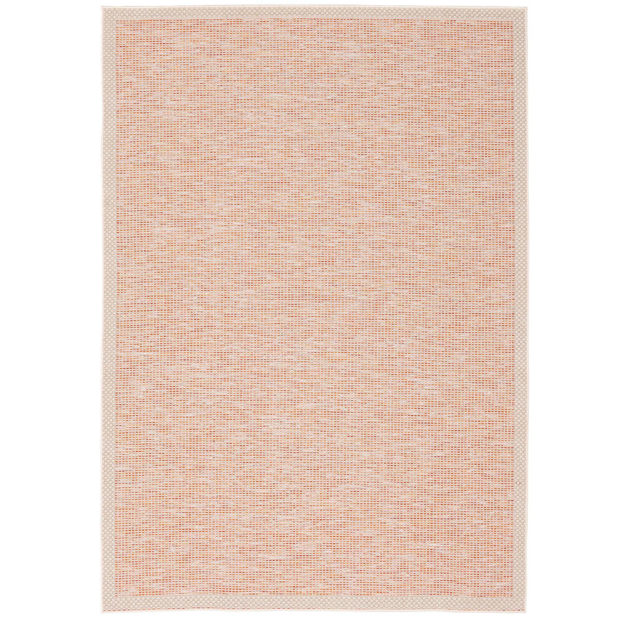 IN & OUTDOOR TEPPICH FLACHGEWEBE OTTAWA BORDÜRE - Terracotta, Textil (80/150cm) - Pergamon