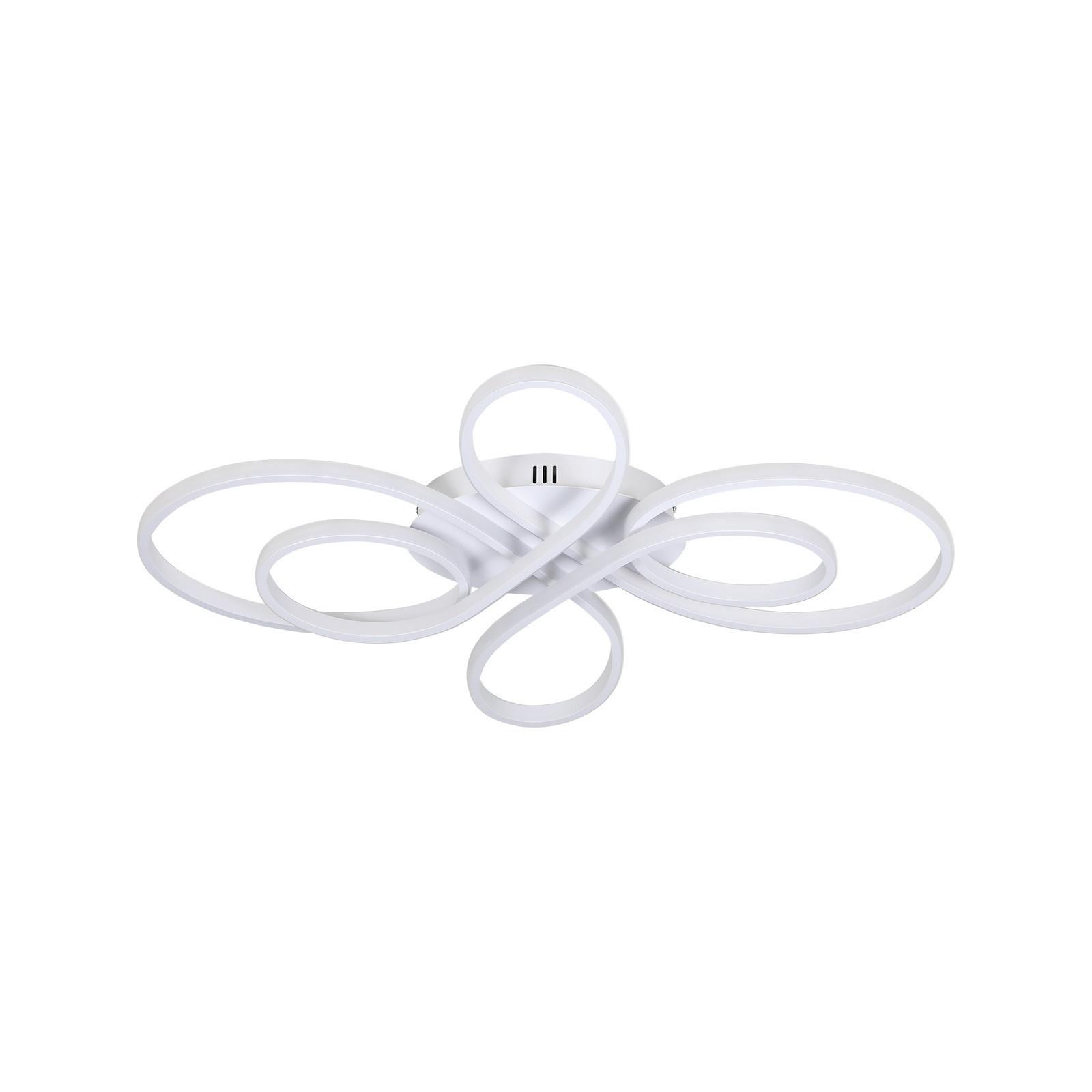 LED-DECKENLEUCHTE Falterstil 66/41/9.5 cm - Weiß, Metall (66/41/9.5cm) - Nettlife